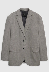 ANINE BING Blazer Quinn Ivoire and Black