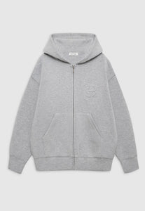 ANINE BING Bond Zip Up Hoodie Heather Grey