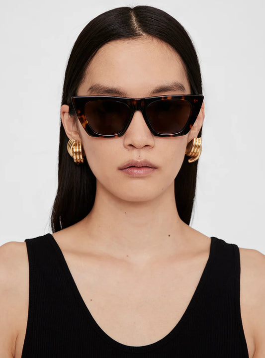 ANINE BING Lunettes Dark Tortoise – vue 2
