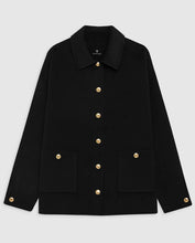 Charger l&#39;image dans la galerie, ANINE BING Jacket Luca Black Cashmere

