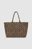 ANINE BING Sac Cabas en Toile Léopard Noir et Brun
