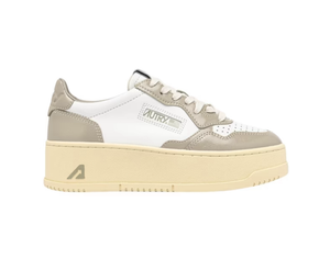 AUTRY Baskets Plateform White Taupe