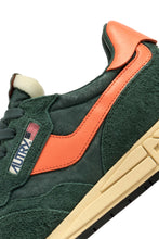 Charger l&#39;image dans la galerie, AUTRY Baskets Reelwind Low en Daim et Nylon Vert et Orange
