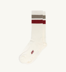 AUTRY Chaussettes Hautes Gris Bordeau