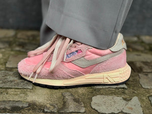 AUTRY Reelwind Super Vintage en Nylon et Daim Rose