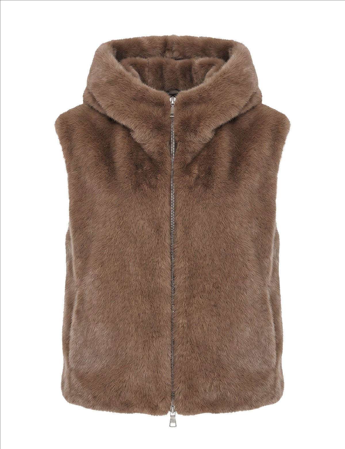 BLONDE NO.8 Gilet Ashley brun foncé, vue de face