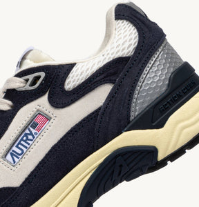 AUTRY Baskets Hyperway en Mesh et en Daim Space Argent