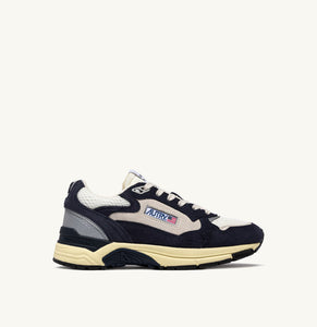 AUTRY Baskets Hyperway en Mesh et en Daim Space Argent