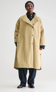 BELLEROSE Trench Overzize en Toile Coton Camel