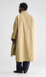 BELLEROSE Trench Overzize en Toile Coton Camel