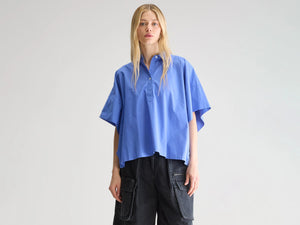 BELLEROSE Chemise Cairn Bleue