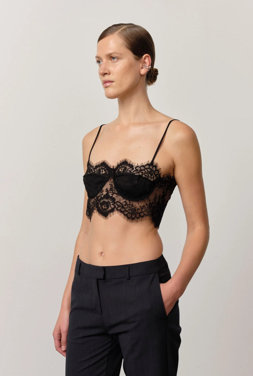 BIRGITTE HERSKIND Top Lilly Noir – vue 3