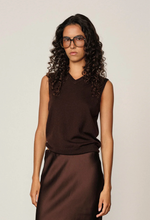 Charger l&#39;image dans la galerie, BIRGITTE HERSKIND Haut en Tricot Fabien Acajou
