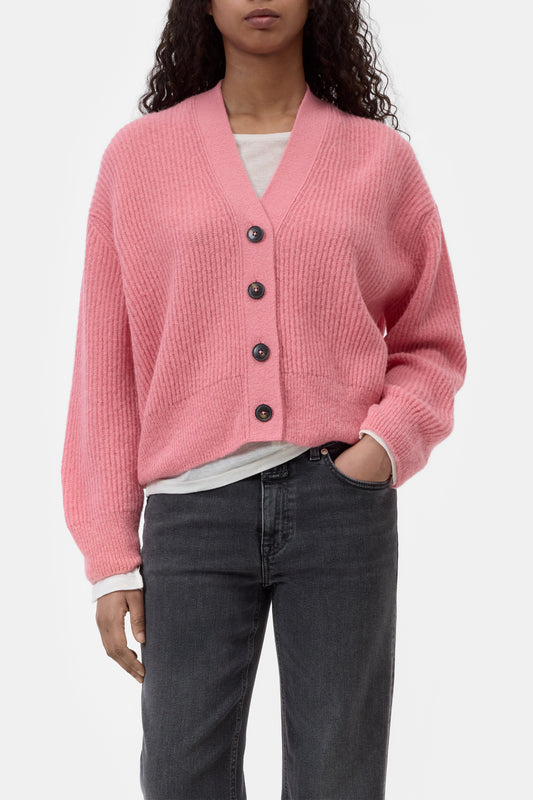 CLOSED Cardigan col V rose sorbet, vue de dos