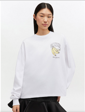 Charger l'image dans la galerie, GANNI Basic cotton jersey Long sleeve Bright White
