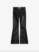 Charger l&#39;image dans la galerie, ZADIG &amp; VOLTAIRE Pantalon en Cuir Lisse Noir
