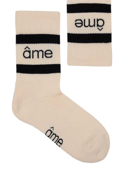 ÂME Chaussettes Diego | Sable blanc