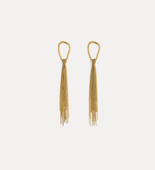 FORTE_FORTE Boucles d’oreilles Sculpture avec Franges – vue 2