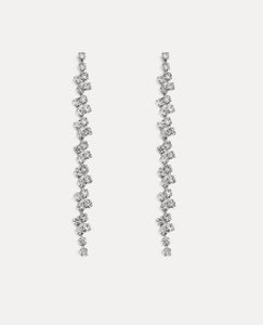 Forte_Forte Boucles d’Oreilles Cristaux Gris