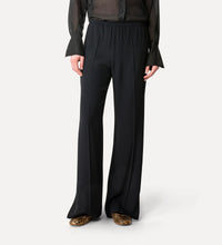 Charger l&#39;image dans la galerie, Forte_Forte Pantalon Palazzo en Satin Noir
