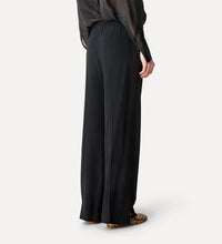 Charger l&#39;image dans la galerie, Forte_Forte Pantalon Palazzo en Satin Noir
