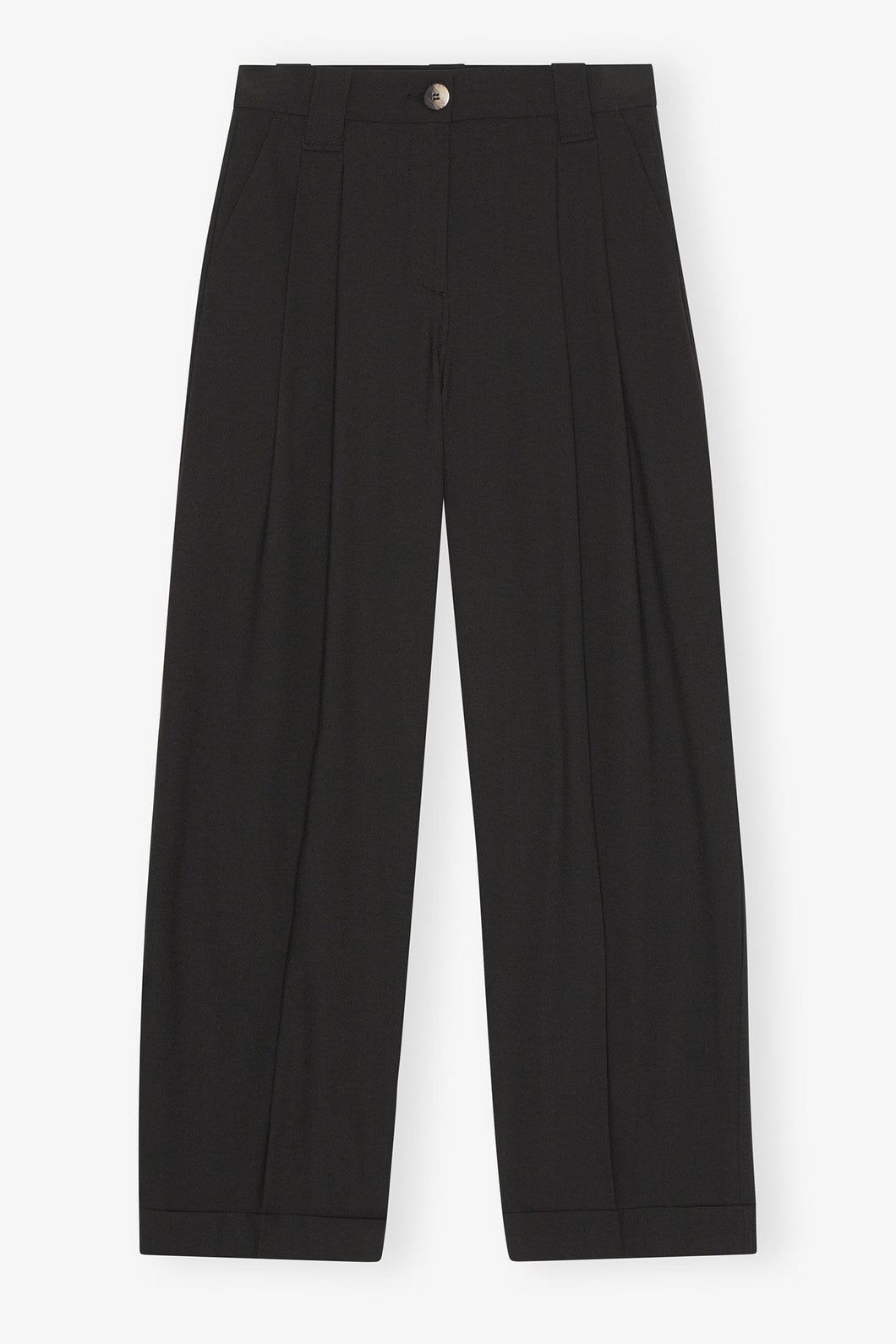 GANNI Pantalon à Pinces Noir