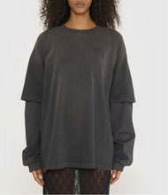 Charger l'image dans la galerie, GANNI Tee-Shirt Heavy Cotton Jersey Washed Effect Phantom
