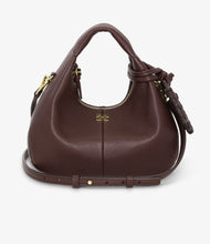 Charger l&#39;image dans la galerie, GANNI Mini Sac Hobo Marron
