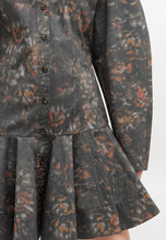 Charger l&#39;image dans la galerie, GANNI Robe Chemise Noire à Fleurs
