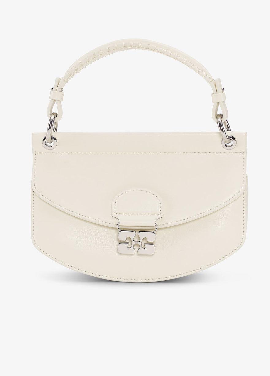 GANNI Sac Mini Handle Apo-G OFF White