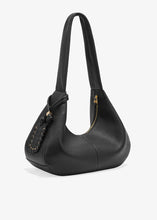 Charger l&#39;image dans la galerie, GANNI Sac Hobo Moyen Noir
