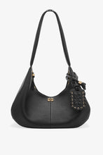 Charger l&#39;image dans la galerie, GANNI Sac Hobo Moyen Noir
