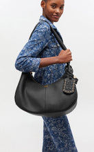 Charger l&#39;image dans la galerie, GANNI Sac Hobo Moyen Noir
