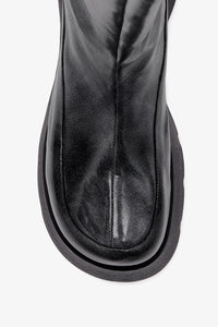 GANNI Bottes Hautes en Gris Foncé