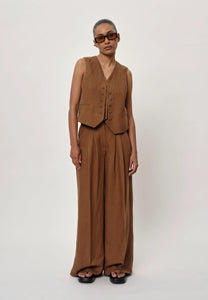 BIRGITTE HERSKIND Pantalon Lotus Caramel