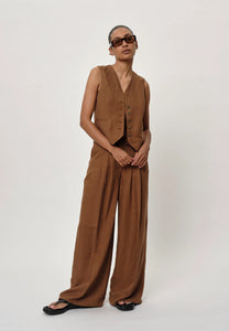 BIRGITTE HERSKIND Pantalon Lotus Caramel
