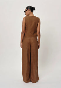 BIRGITTE HERSKIND Pantalon Lotus Caramel