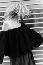 Charger l&#39;image dans la galerie, AME Haut Noir épaules dénudées
