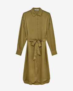 IRO Robe Chemise Baria Khaki Brown