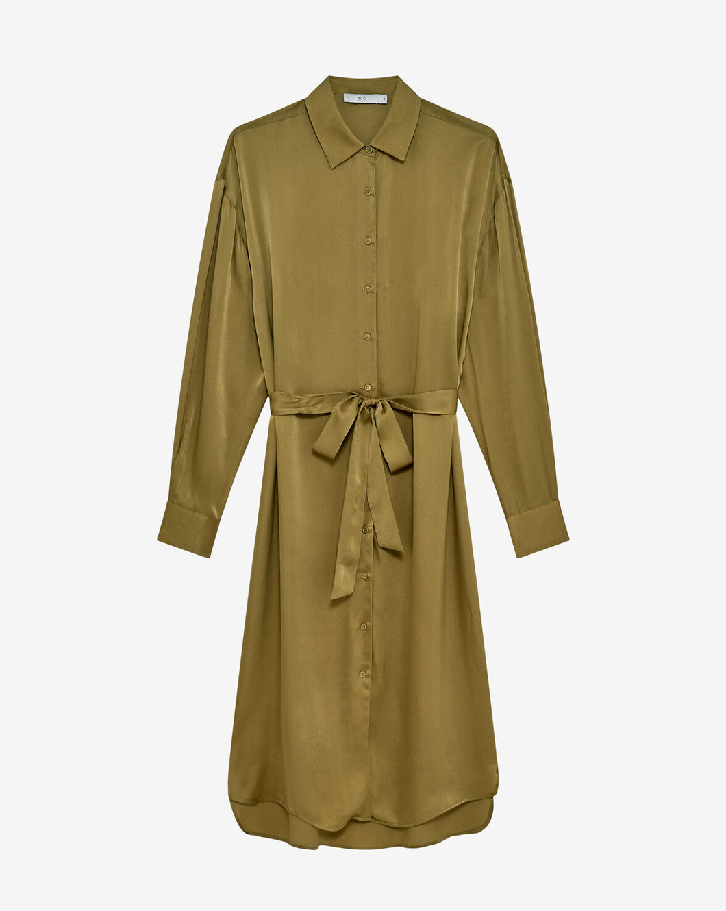 IRO Robe Chemise Baria Khaki Brown