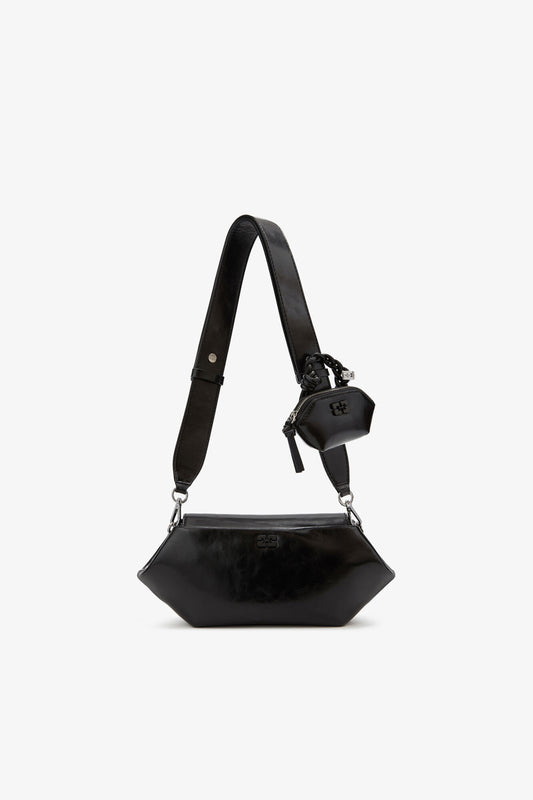 GANNI Sac Bou East/West Deep Shine Demitasse