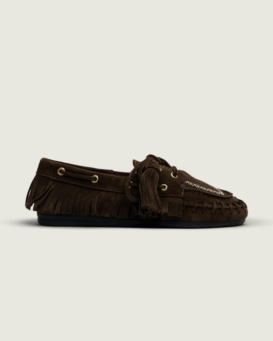 POSA Mocassins Boat Loafer Native Marron Foncé