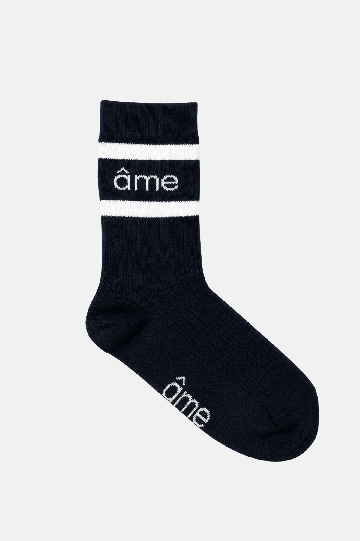 AME Chaussettes Kanye Marine et Blanc