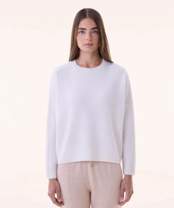 KUJTEN Pull en Cachemire Amea Blanc