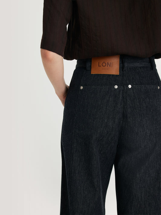 MARGAUX LONNBERG Pantalon Luca Wool Denim