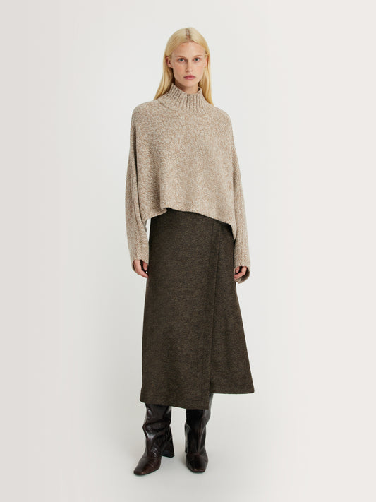 MARGAUX LONNBERG Pull Otis Mix Beige – vue 2