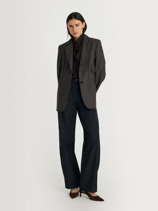 MARGAUX LONNBERG Veste Nikita Brown Stripes