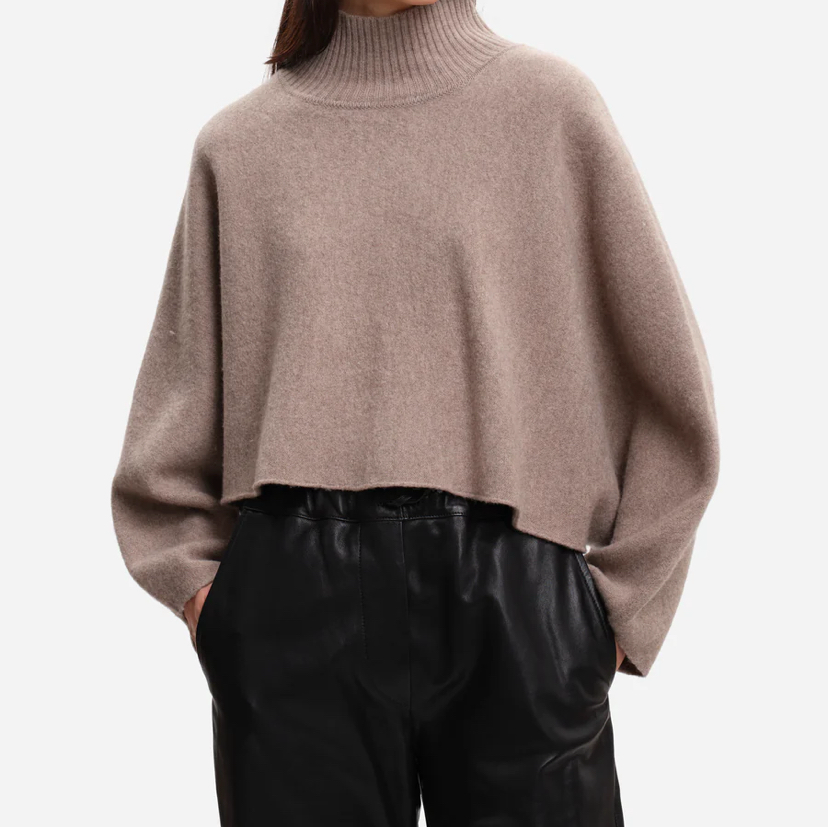 MARGAUX LONNBERG Pull Otis Light Stone