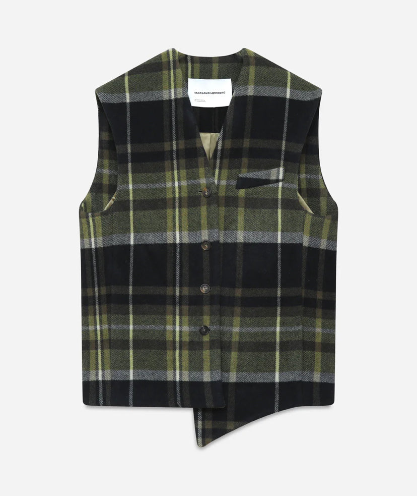 MARGAUX LONNBERG Blouson Wallis Green Check