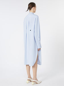MaxMara Robe Chemise avec Écharpe Ciel